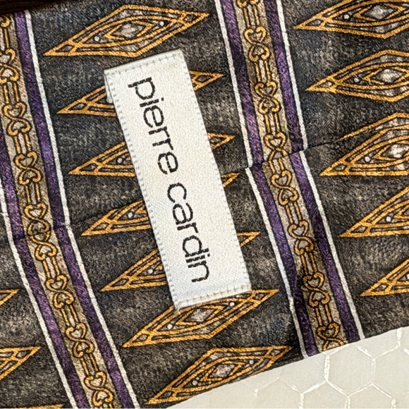 Pierre Cardin and Bill Blass Men's Tie Set - Gray, Gold, Brown - Picture 8 of 17